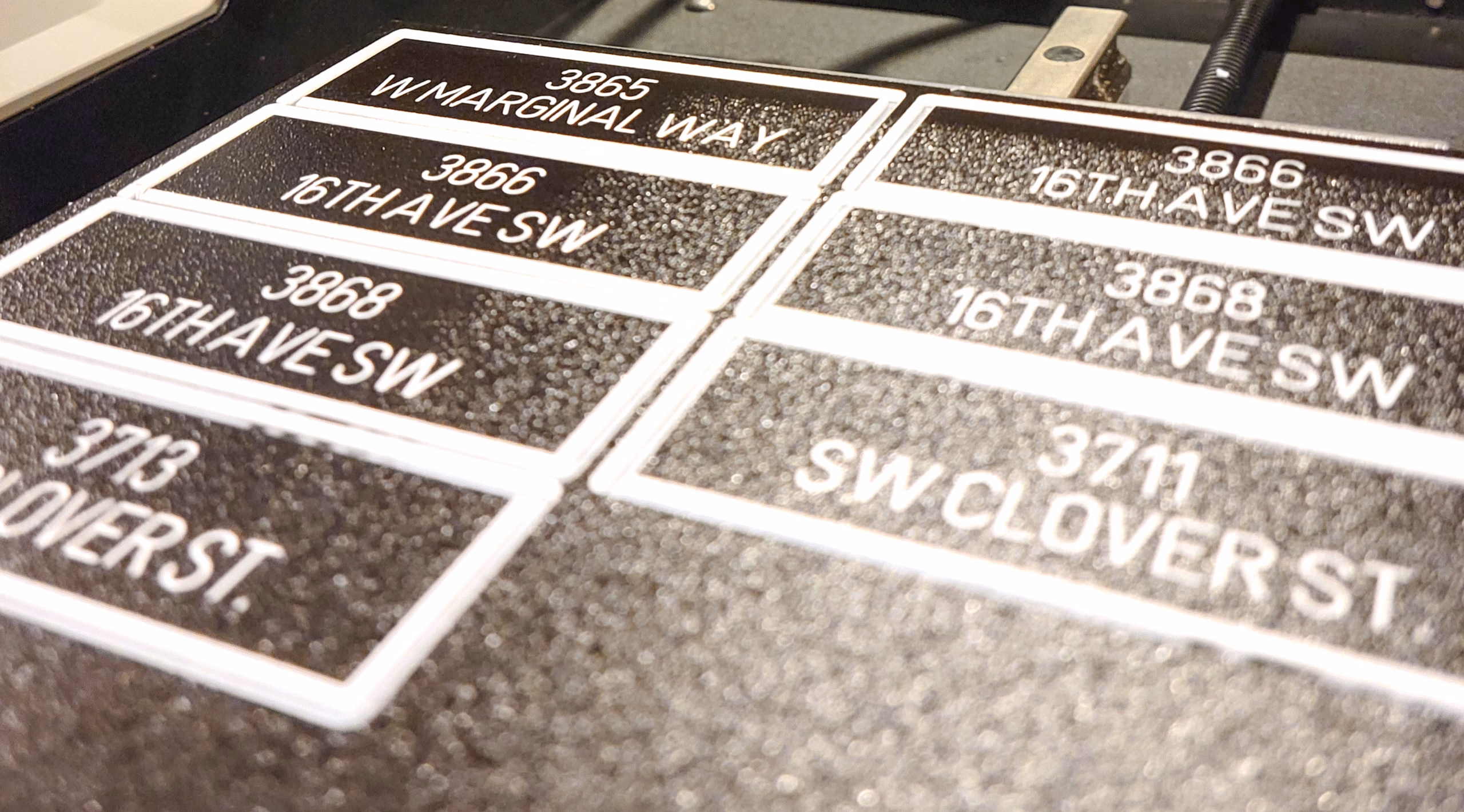 Custom engraved phenolic electrical labels for panels and equipment