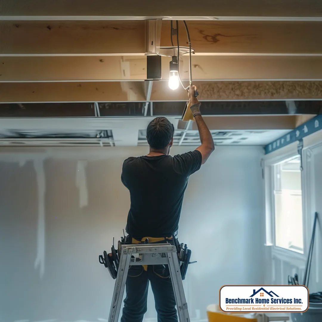 House rewiring in West Seattle by Benchmark Home Services electrician